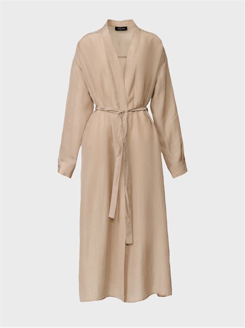 Fluid lyocell robe shirt with drawstring hem FABIANA FILIPPI | CAD266F181D9540157